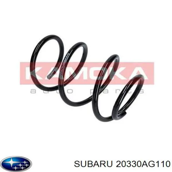 20330AG110 Subaru muelle de suspensión eje delantero