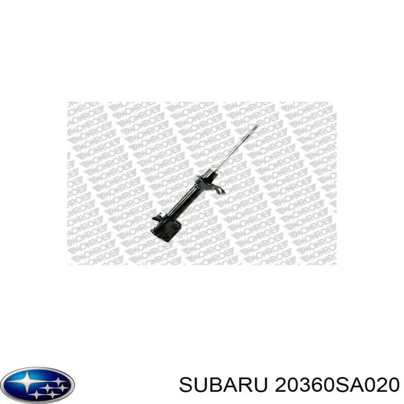 20360SA020 Subaru amortiguador trasero derecho