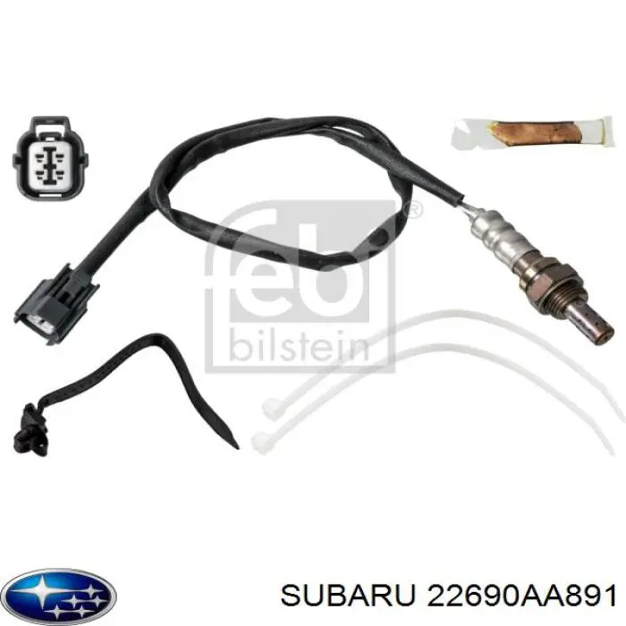 22690AA891 Subaru sonda lambda, sensor de oxígeno antes del catalizador izquierdo