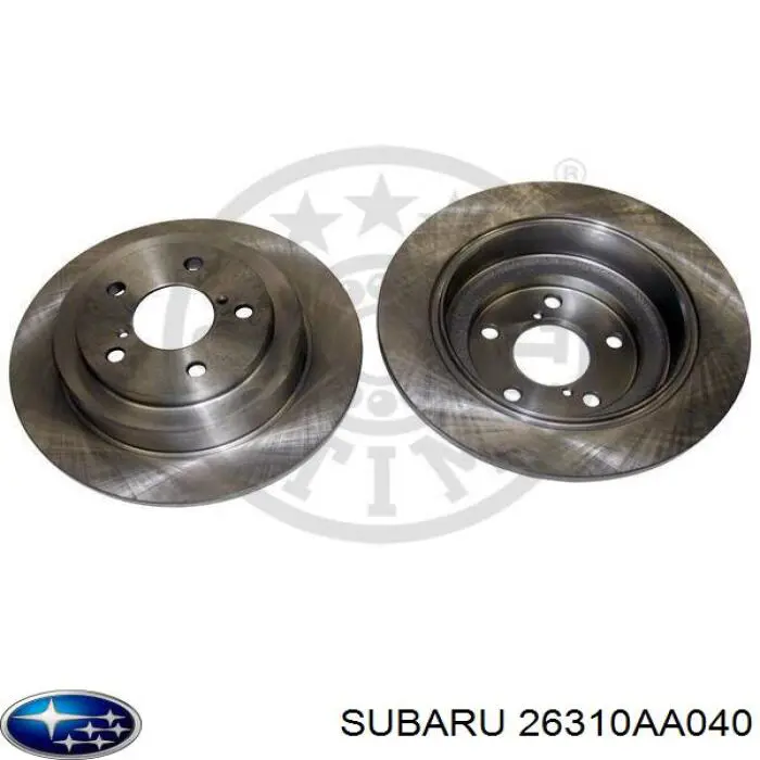 26310AA040 Subaru disco de freno trasero