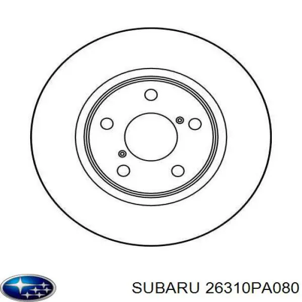 26310PA080 Subaru freno de disco delantero