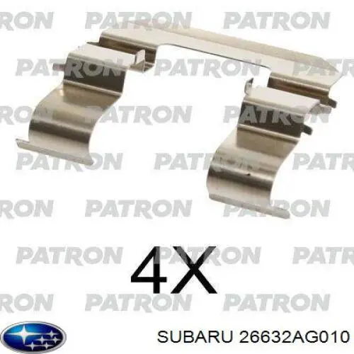 26632AG010 Subaru pastillas de freno traseras