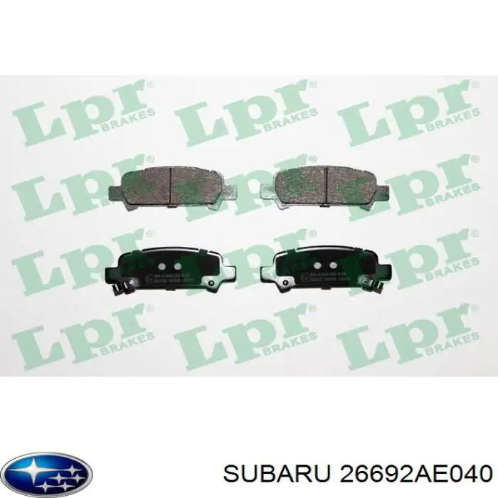 26692AE040 Subaru pinza de freno trasero derecho