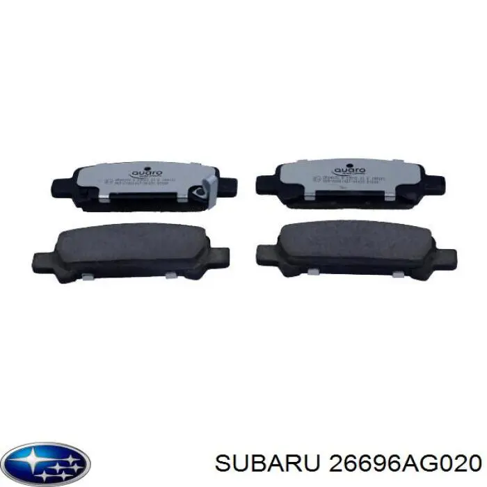 26696AG020 Subaru pastillas de freno traseras