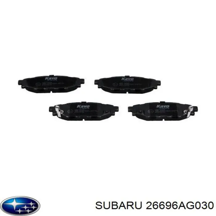 26696AG030 Subaru pastillas de freno traseras