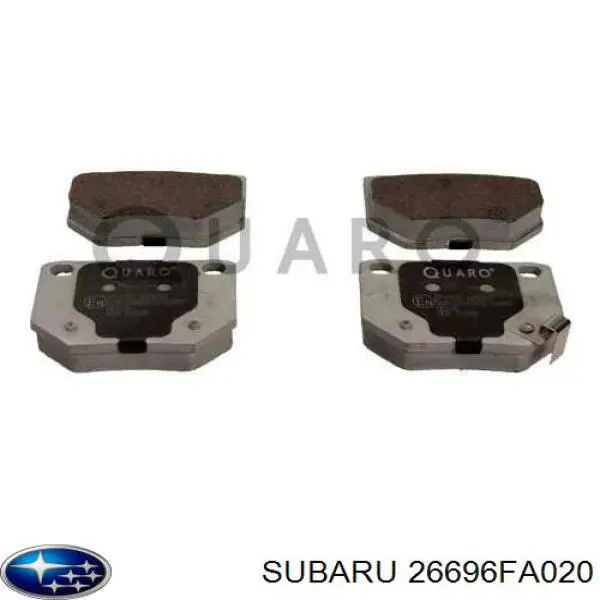 26696FA020 Subaru pastillas de freno traseras