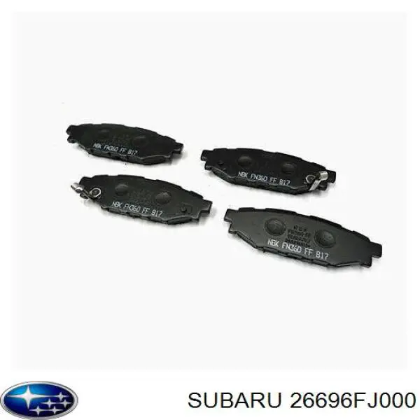 26696FJ000 Subaru pastillas de freno traseras