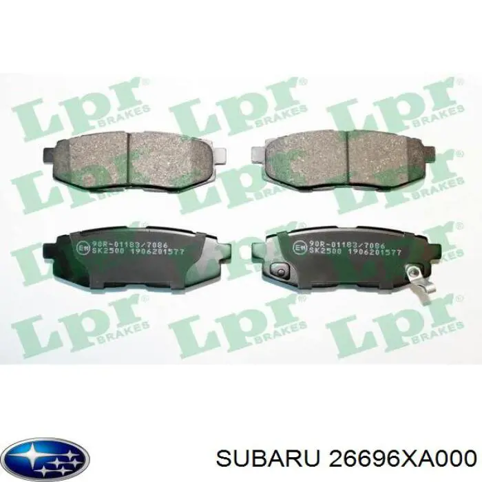 26696XA000 Subaru pastillas de freno traseras