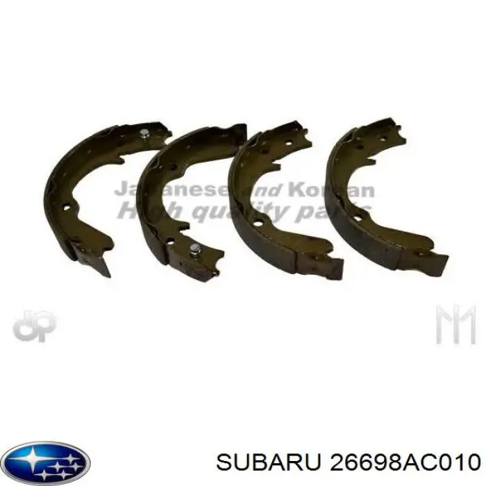 26698AC010 Subaru zapatas de frenos de tambor traseras