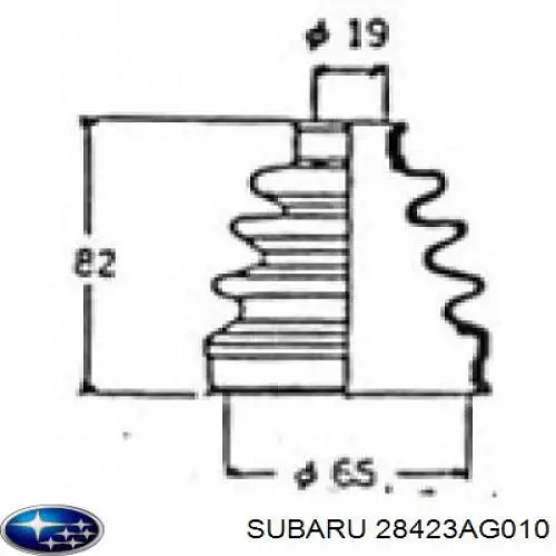 28423AG010 Subaru fuelle, árbol de transmisión trasero interior