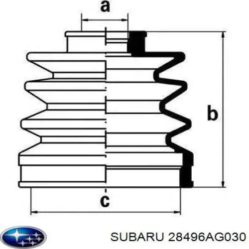 28496AG030 Subaru 