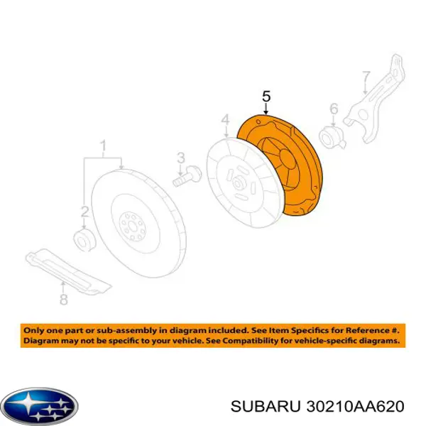 30210AA620 Subaru plato de presión del embrague