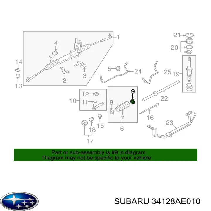 34128AE010 Subaru 