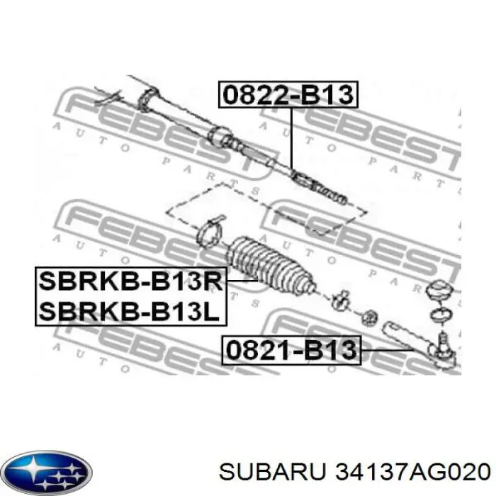 34137AG020 Subaru fuelle, dirección