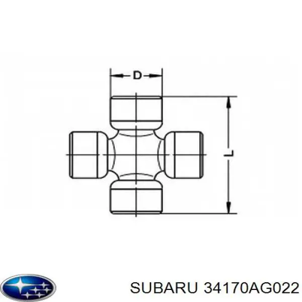 34170AG022 Subaru columna de dirección inferior