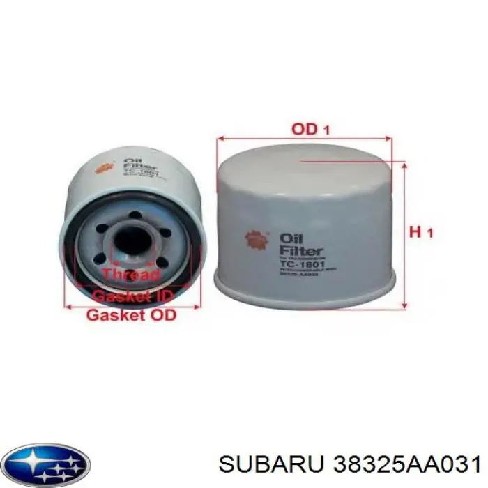 38325AA031 Subaru filtro hidráulico, transmisión automática