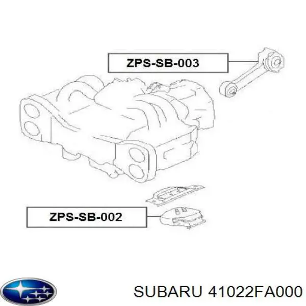 41022FA000 Subaru soporte motor delantero