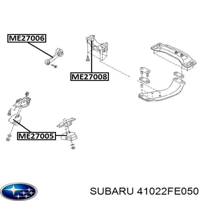 41022FE050 Subaru almoahada (soporte Del Motor Izquierda / Derecha)