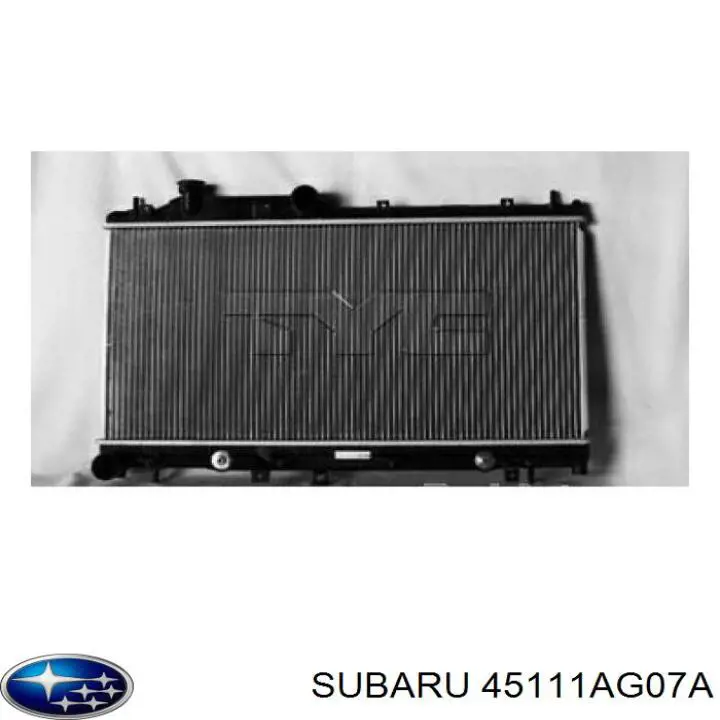 45111AG07A Subaru radiador refrigeración del motor