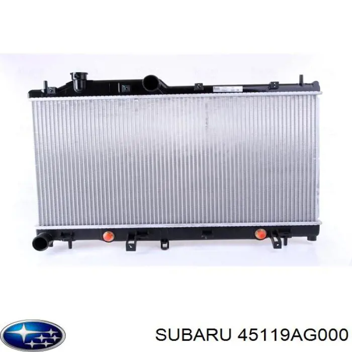 45119AG000 Subaru radiador refrigeración del motor