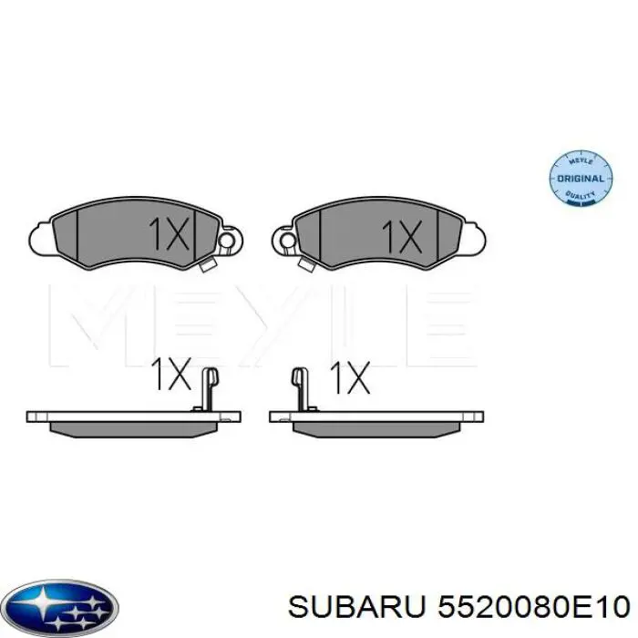 5520080E10 Subaru pastillas de freno delanteras