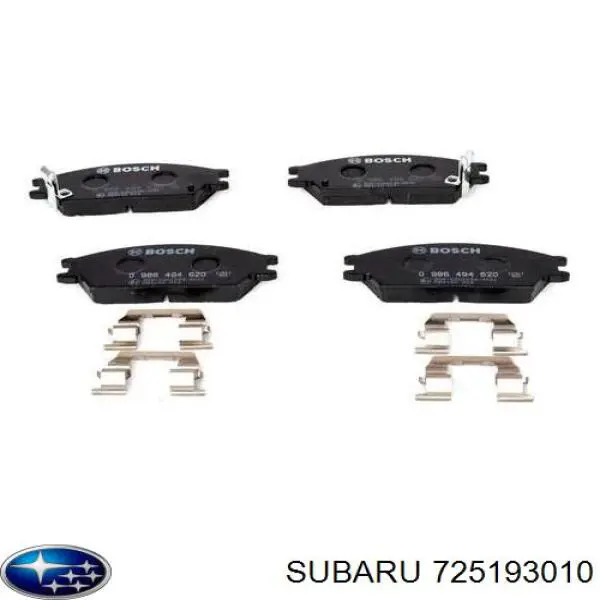 725193010 Subaru pastillas de freno delanteras