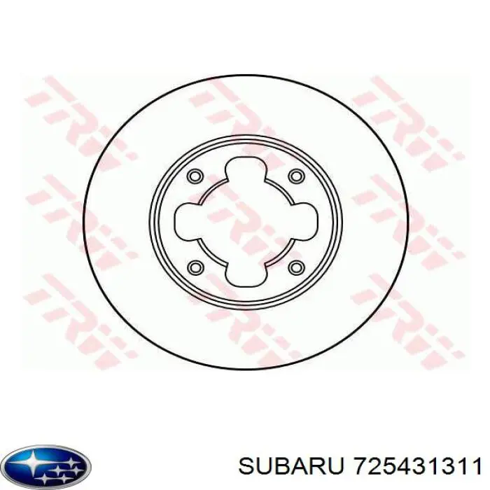 725431311 Subaru freno de disco delantero