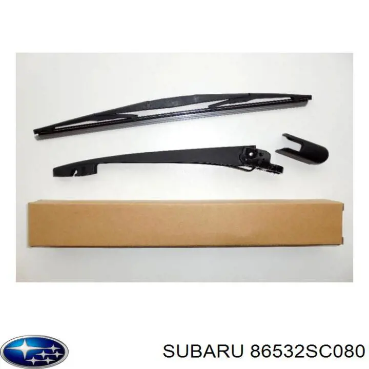 86532SC080 Subaru brazo del limpiaparabrisas, lavado de parabrisas, luna trasera