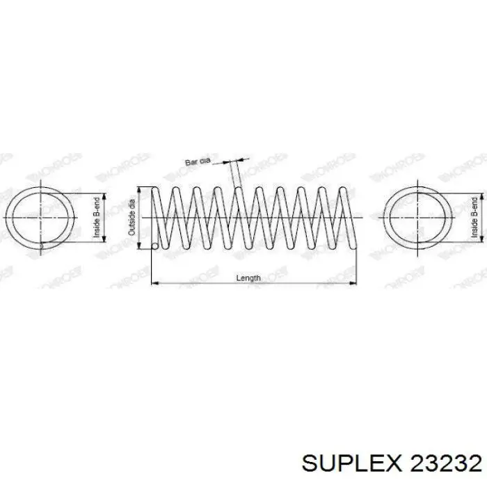  Muelle de suspensión eje trasero para Opel Frontera 6B