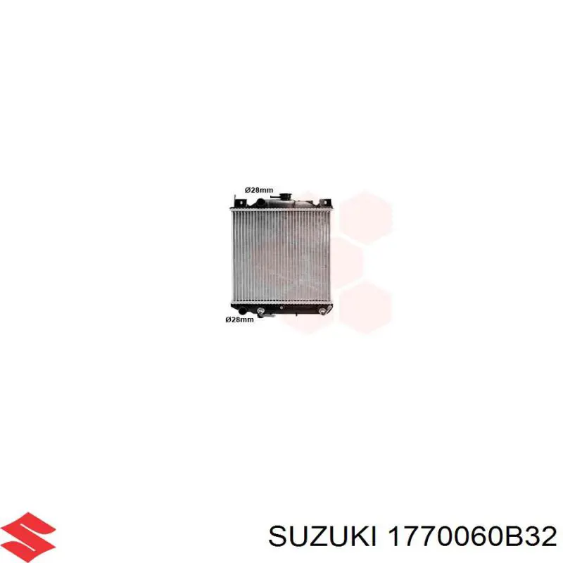 1770060B32 Suzuki radiador refrigeración del motor