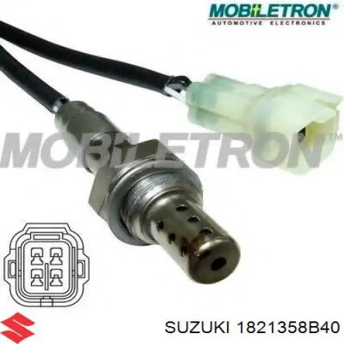 1821358B40000 Suzuki sonda lambda sensor de oxigeno post catalizador