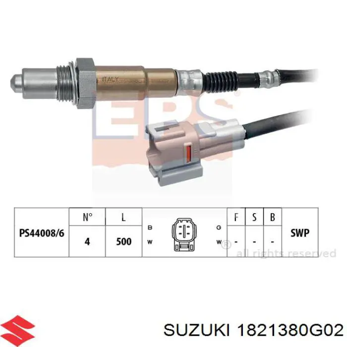 1821380G02 Suzuki sonda lambda