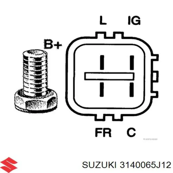 31400-65J12 Suzuki alternador