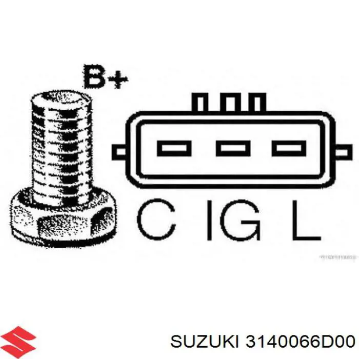 31400-66D00 Suzuki alternador