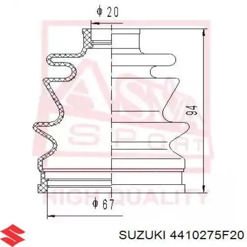 4410275F20 Suzuki 