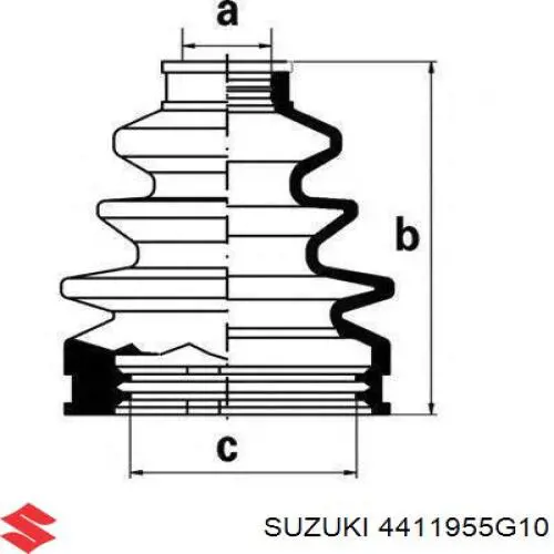 4411955G10000 Suzuki 