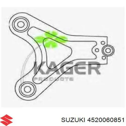 4520060851 Suzuki barra oscilante, suspensión de ruedas delantera, inferior derecha