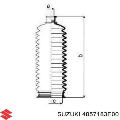 48571-83E00 Suzuki fuelle, dirección