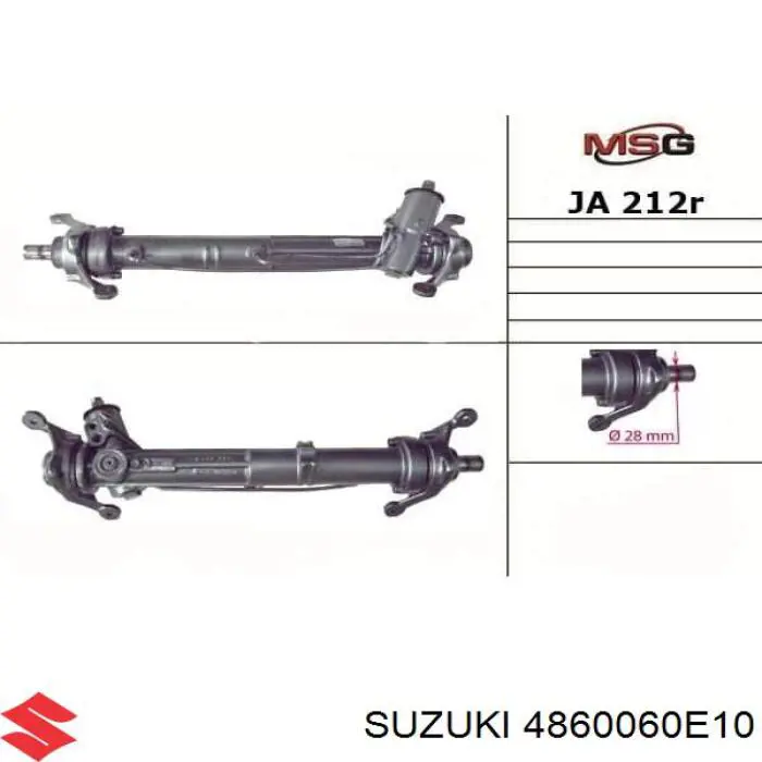 4860060E10 Suzuki cremallera de dirección