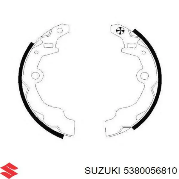 5380056810 Suzuki zapatas de frenos de tambor traseras