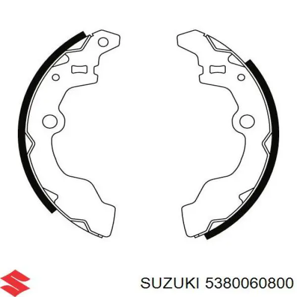 5380060800 Suzuki zapatas de frenos de tambor traseras