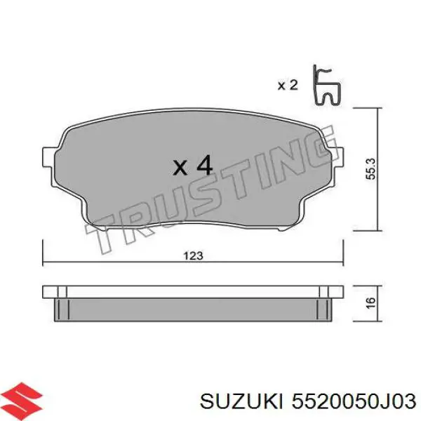 5520050J03 Suzuki 