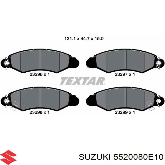 5520080E10 Suzuki pastillas de freno delanteras