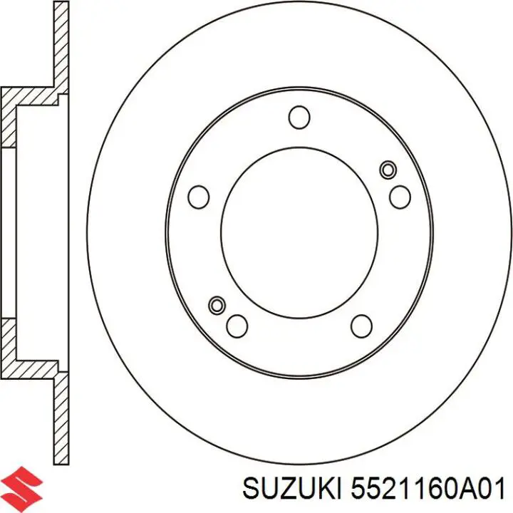 5521160A01 Suzuki freno de disco delantero