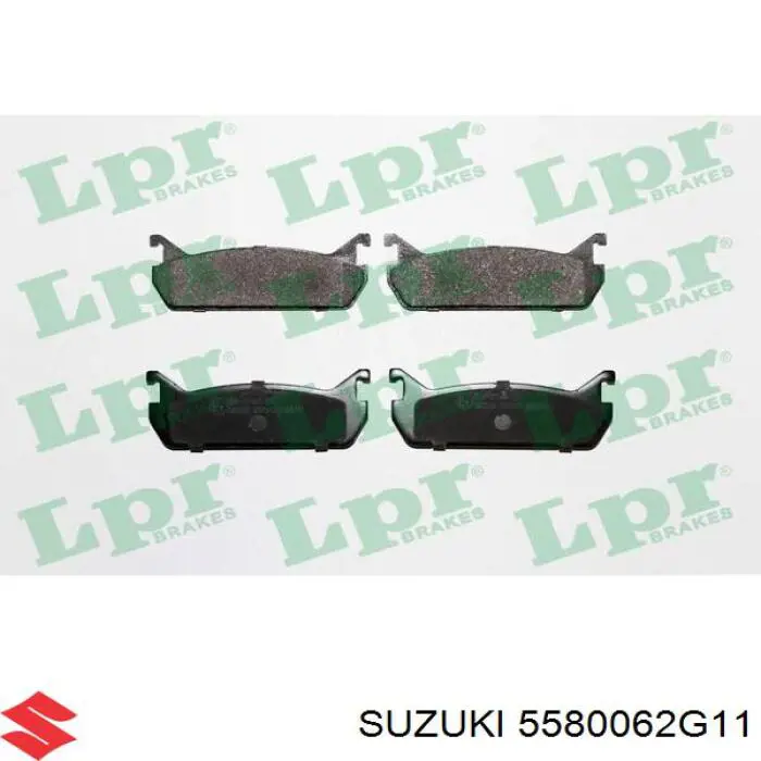 5580062G11 Suzuki pastillas de freno traseras