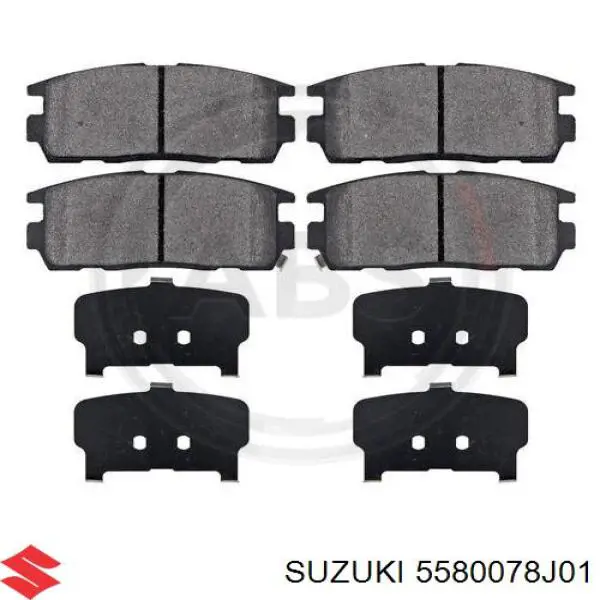 5580078J01 Suzuki pastillas de freno traseras