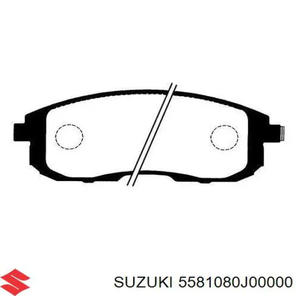 5581080J00000 Suzuki pastillas de freno delanteras