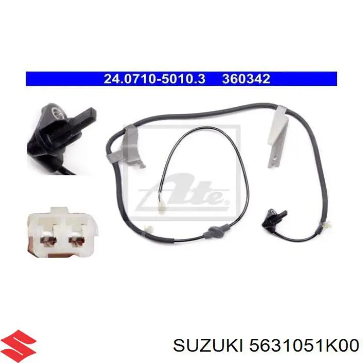 56310-51K00 Suzuki sensor abs trasero derecho