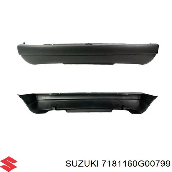  Parachoques trasero para Suzuki Baleno EG