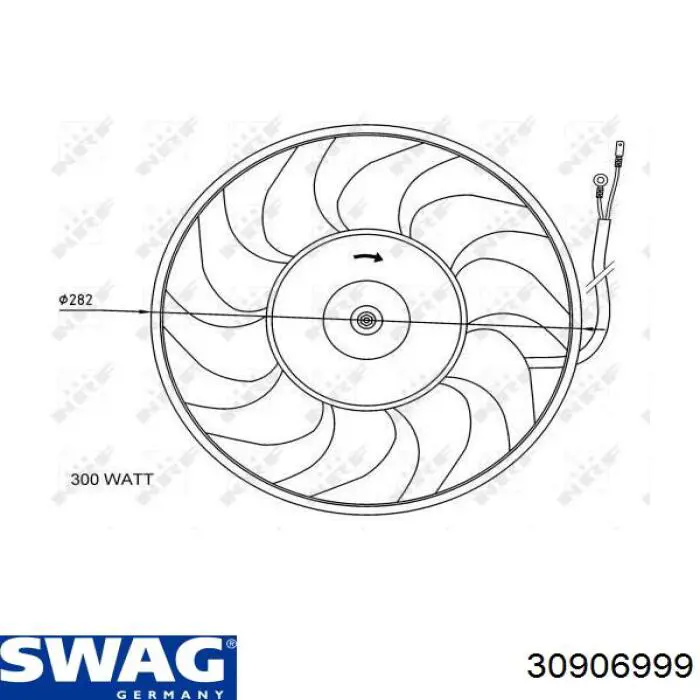 30906999 Swag ventilador (rodete +motor refrigeración del motor con electromotor completo)